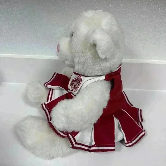 Build A Bear!! Vintage Cheerleader Teddy Bear Plush Cheer White & Red Outfit - Picture 10 of 15